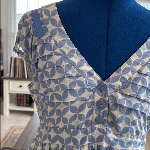 Fossil Blue Patterned Women's Dress - Picture 2 of 7